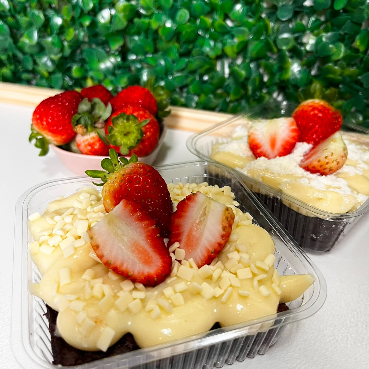 Brownie — Ninho e morango